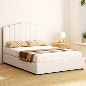 Double Boucle Bed Frame