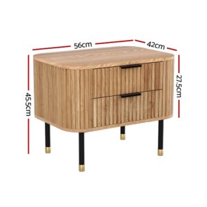 Artiss Bedside Table 2 Drawers