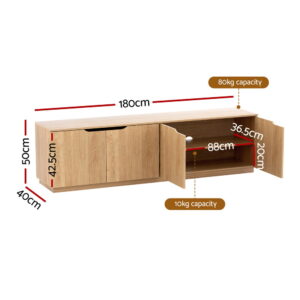 Artiss Tv Unit Pine Storage Cabinet 180Cm – Wonder Shop Artiss Tv Unit Pine Storage Cabinet 180Cm Product Image Wonder Shop