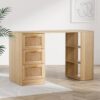 Artiss Rattan Computer Desk 120Cm With Drawer &Amp; Shelf – Wonder Shop Rattan Computer Desk