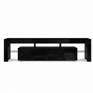 Artiss Led Entertainment Unit 189Cm Tv Cabinet Black Product Image Wonder Shop