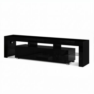 Artiss Led Entertainment Unit 189Cm Tv Cabinet Black Product Image Wonder Shop