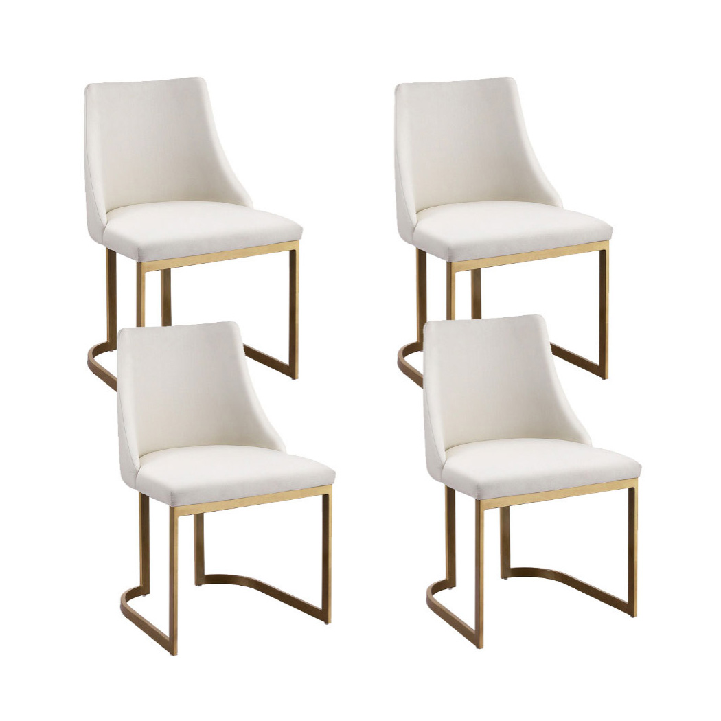 Artiss Dining Chairs Set Of 4 | Linen Fabric Beige – Wonder Shop Linen Dining Chairs