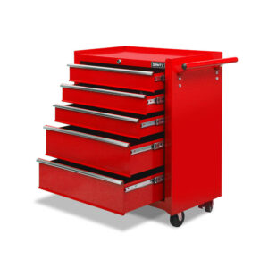 Giantz 5 Drawer Tool Box Chest Garage Storage Trolley Red – Wonder Shop Giantz 5 Drawer Tool Box Chest Garage Storage Trolley Red Product Image Wonder Shop