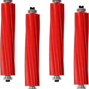 4 Pcs Replacement Main Brushes for Roborock S7,S7 Max Ultra/MaxV Ultra/MaxV Plus/Pro Ultra,Q Revo,Qrevo S,Qrevo Series,QV35A,QV35S,Qrevo MaxV/Pro/Plus,Q7,Q7+,Q7 Max,Q7 Max+,Q5,T7S Series Robot Vacuum