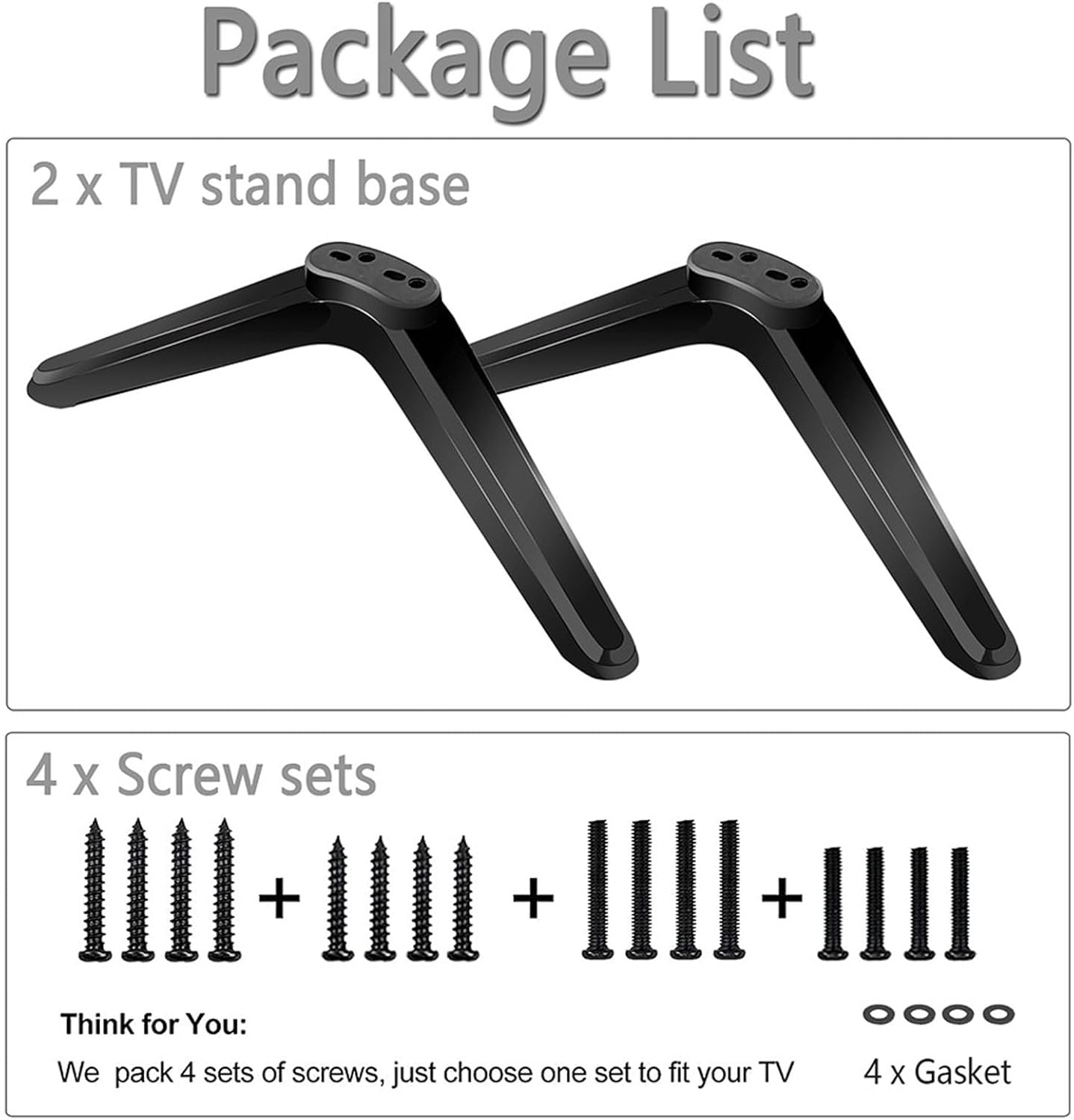 Tv Stand Legs For Tcl Roku &Amp; Smart Tvs – Wonder Shop Tv Stand Legs For Tcl Roku &Amp; Smart Tvs - Image 3