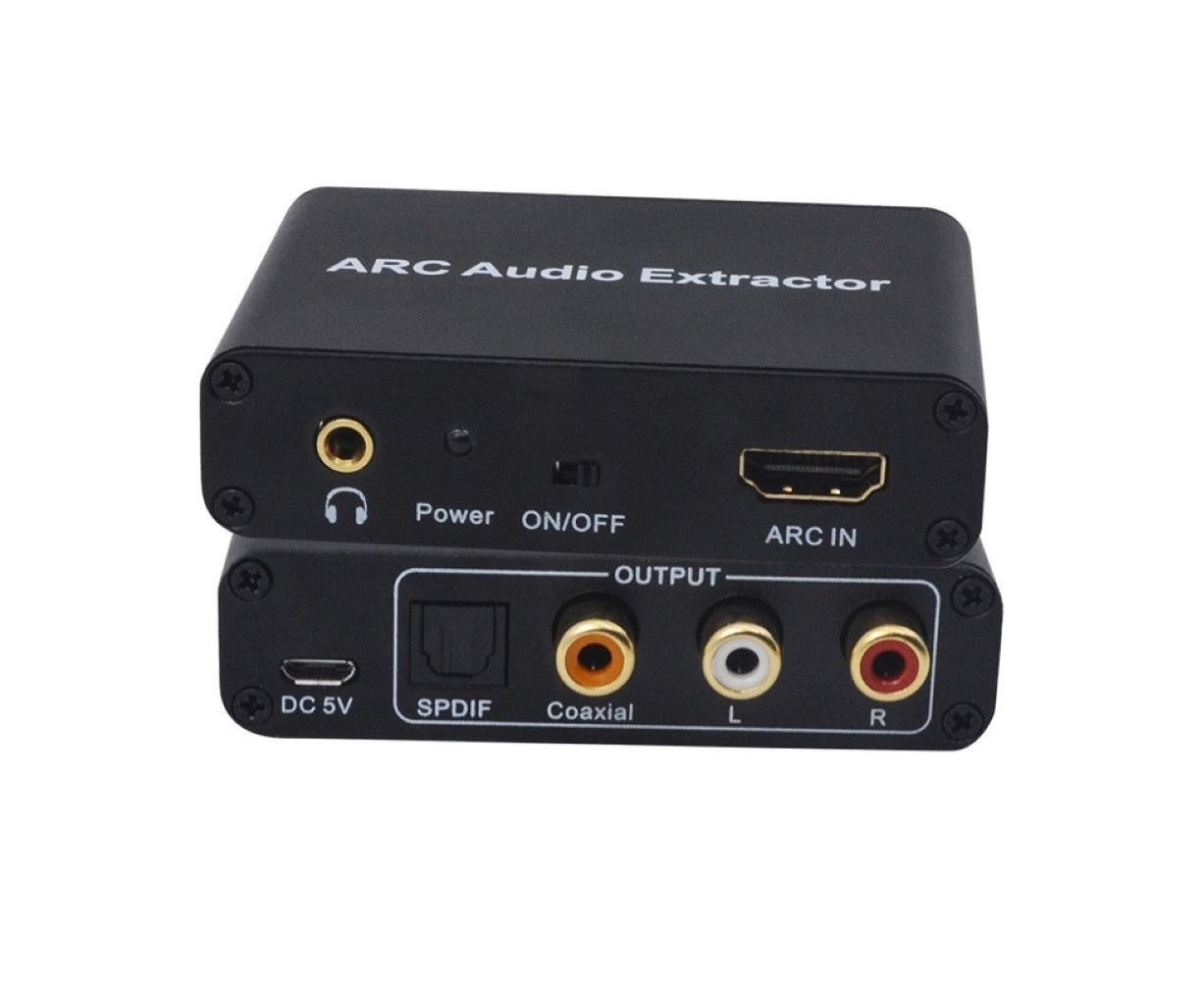 ARC To Audio Adapter Extractor HDMI-compatible Optical Fiber Coaxial 3 ...