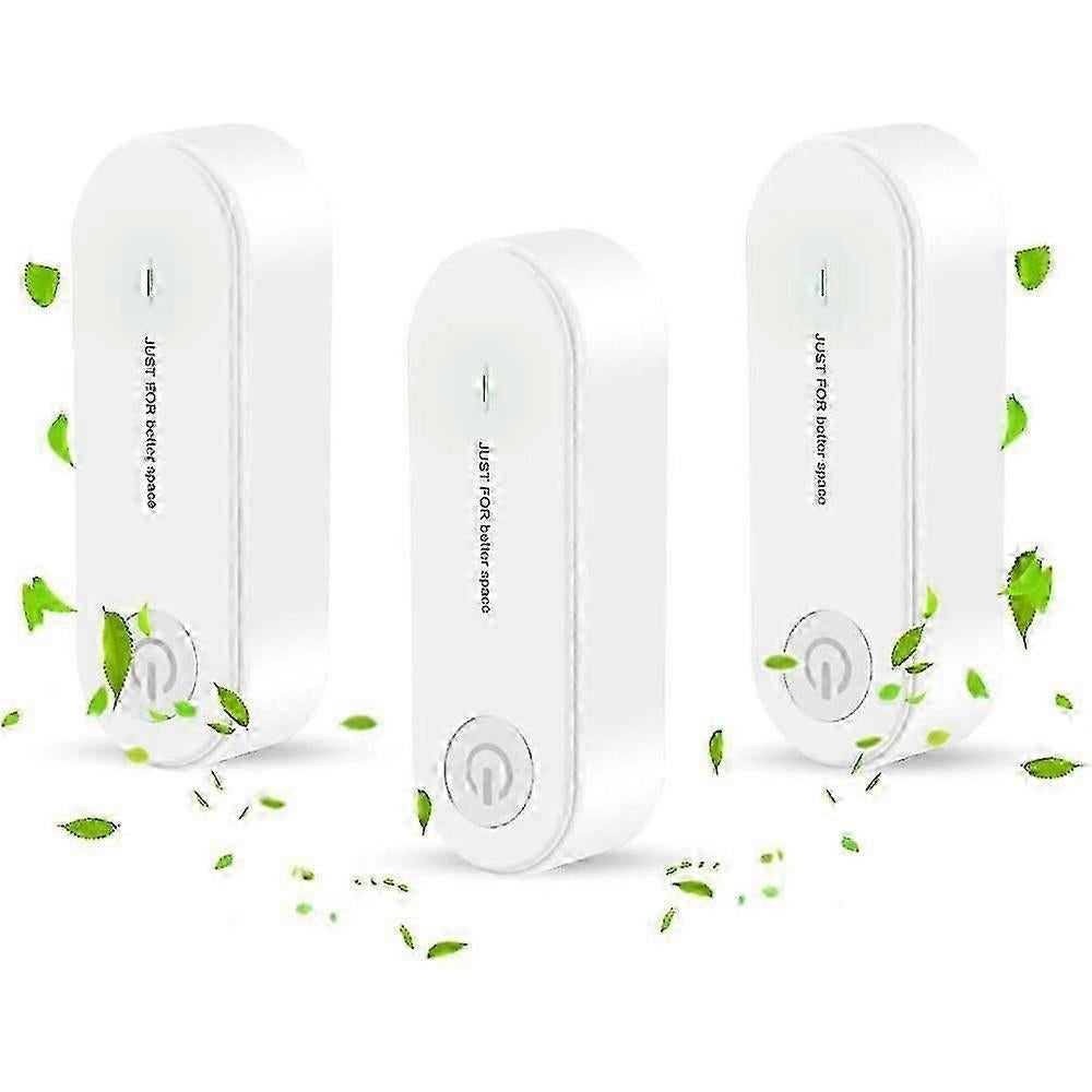Mini Plug-in Air Purifier 3-Pack | Filterless Wall Ionizer Set