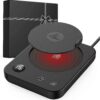 Smart Coffee Warmer With Auto Shut Off - 3 Settings – Wonder Shop Sleek Smart Coffee Warmer With Auto Shut Off Function Holding A Ceramic Cup On An Office Desk.