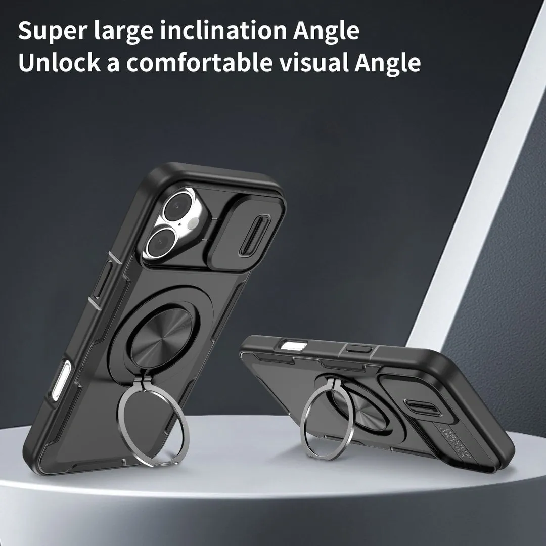 2-In-1 Magnetic Sliding Lens Case, Black For Iphone 16 – Wonder Shop 2-In-1 Magnetic Sliding Lens Case, Black For Iphone 16 - Image 2