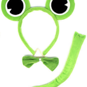 Child Wearing Frog Headband At A Fun Animal Themed Birthday Party