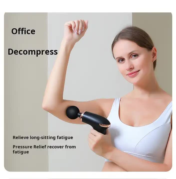 Classic Black Massage Gun - 6-Speed Deep Tissue Massager With 4 Professional Massage Heads – Wonder Shop Classic Black Massage Gun - 6-Speed Deep Tissue Massager With 4 Professional Massage Heads - Image 3