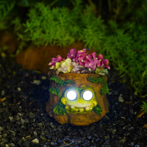 Frog Solar Planter