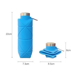Orange-Red 700Ml Collapsible Silicone Water Bottle With Diamond Pattern - Food-Grade Portable Sports Bottle For Hiking, Camping, Travel &Amp; Gym - Leak-Proof Foldable Design With Carabiner Clip – Wonder Shop Orange-Red 700Ml Collapsible Silicone Water Bottle With Diamond Pattern - Food-Grade Portable Sports Bottle For Hiking, Camping, Travel &Amp; Gym - Leak-Proof Foldable Design With Carabiner Clip Product Image Wonder Shop
