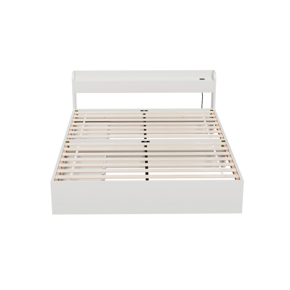 Artiss Double Bed Frame With Charging &Amp; Storage – Wonder Shop Double Bed Frame