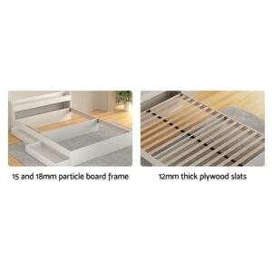 Artiss Double Bed Frame With Charging &Amp; Storage – Wonder Shop Double Bed Frame
